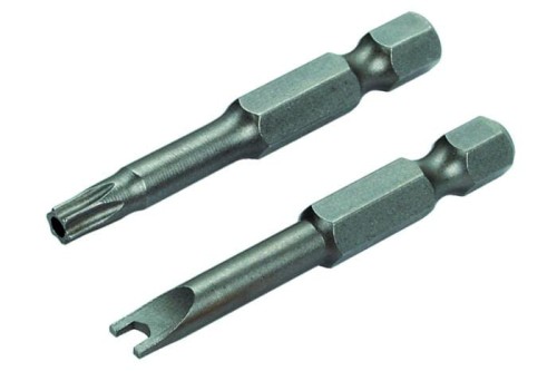 WOLFCRAFT Kpl. 3 końcówki wkrętaka SAFETY TORX z otworem; nr.: 25; 27; 30;  długość 50 mm 1262000