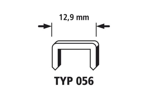 WOLFCRAFT Kpl. 1200szt.  Zszywki wąskie   typ56 8mm 7177000