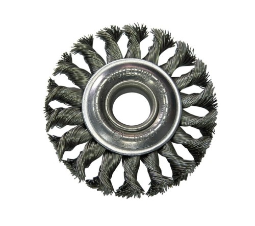 PROLINE Szczotka tarczowa z drutu skręcanego z otworem 22mm, 175mm 32558