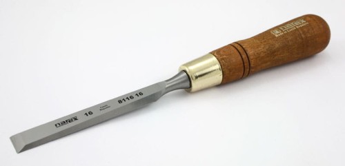 NAREX Dłuto ciesielskie proste z fazowaniem bocznym PREMIUM serii WOOD LINE PLUS 16 mm x 130 mm 811616