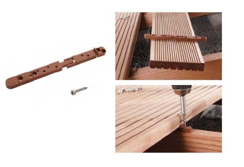 WOLFCRAFT Zestaw łączników do budowy tarasu Kpl. 20 szt. łączniki Ukryte połączenia wkrętami 6972000