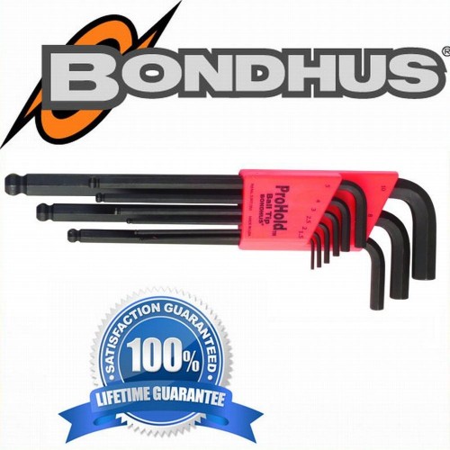 BONDHUS Komplet imbusów z blokadą kulkową, 74999