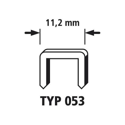 WOLFCRAFT Kpl. 3000  Zszywki stal typ53 4mm 7015000