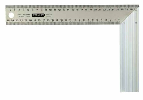STANLEY Kątownik stolarski z podziałką 200x400mm, stalowy  45-687