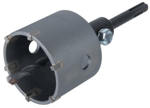 WOLFCRAFT Korona wiertarska śr. 68mm w zestawie z trzpieniem prowadzącym SDS Plus 8914000