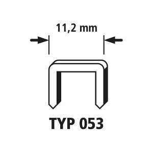WOLFCRAFT Kpl. 4000  Zszywki stal typ53 6mm 7016000