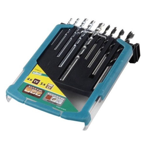 WOLFCRAFT Zestaw wierteł mieszanych: drewno, kamień 3 - 8 mm Wolfcraft 7116000