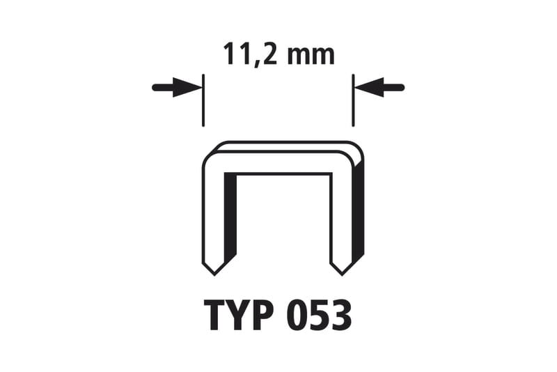 WOLFCRAFT Kpl. 1600  Zszywki stal typ53 18mm 7051000