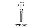 WOLFCRAFT Kpl. 1000szt. Gwozdzie twarda stal typ 62 16mm 7239000