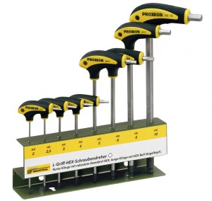 PROXXON Zestaw pokręteł Typ L - IMBUS 8-części 22650