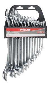 PROLINE Zestaw kluczy płaskich CrV, 8el. 34408