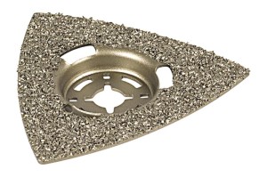 WOLFCRAFT Trójkątna płyta - tarnik  HM (powłoka z węglików spiekanych) do wielofunkcyjnych urządzeń oscylacyjnych 3994000