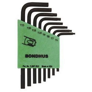 BONDHUS Zestaw imbusów TX 8szt. (T6-T25) 31732