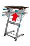 WOLFCRAFT Stół zaciskowo - maszynowy Master 700 z regulacją wysokości 6908000
