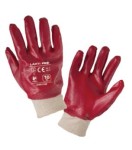 LAHTI PRO Rękawice PVC czerwone rozmiar 9, opakowanie 12 par /L240109W/