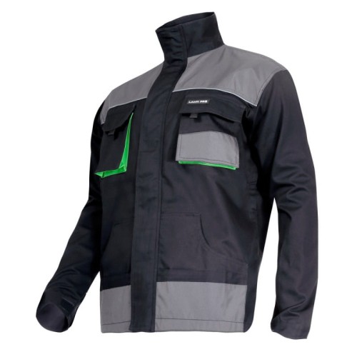 LAHTI PRO Bluza robocza czarno-zielona, 100% Bawełna rozmiar XXXL /L4040760/