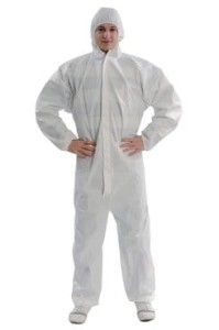 WOLFCRAFT Kombinezon ochronny z katurem rozmiar XL kolor biały (CE) 4890000