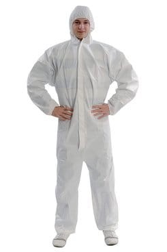 WOLFCRAFT Kombinezon ochronny z katurem rozmiar XL kolor biały (CE) 4890000