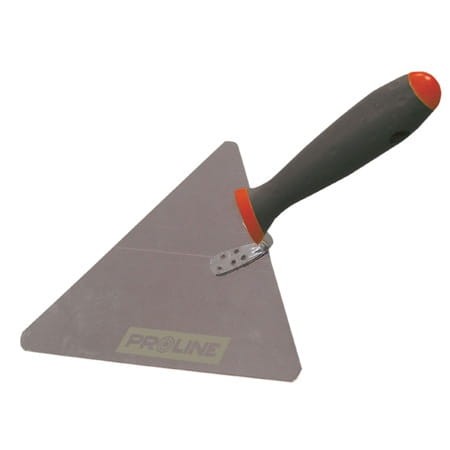 PROLINE Kielnia trójkątna nierdzewna 160mm, rączka dwuskładnikowa 61571