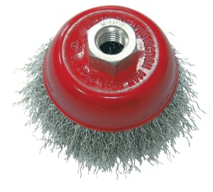 PROLINE Szczotka doczołowa z drutu falowanego z gwintem M14 75mm 32507