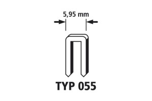 WOLFCRAFT Kpl. 1200szt.  Zszywki wąskie   typ55 18mm 7167000