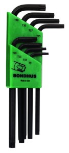 BONDHUS Zestaw imbusów długich TX 8szt. (T9-T40) 31834