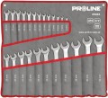 PROLINE Klucze oczkowo-płaskie CrV, zestaw 24el., 6-32mm 35324 + GRATIS