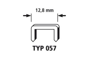 WOLFCRAFT Kpl. 1250szt.  Zszywki wąskie   typ57 8mm 7192000