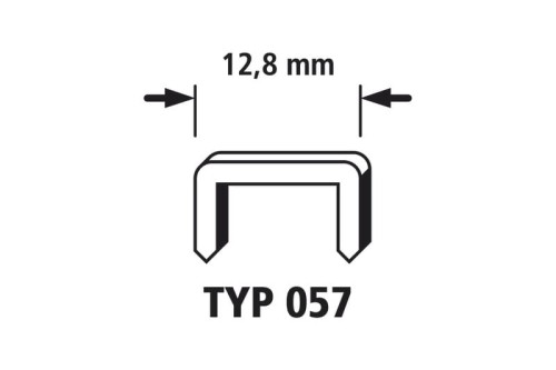 WOLFCRAFT Kpl. 1250szt.  Zszywki wąskie   typ57 8mm 7192000