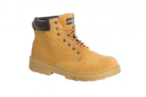 LAHTI PRO Trzewiki buty robocze antyprzebiciowe z podnoskiem zamszowe beżowo-brązowe rozmiar 40 /L3010940/