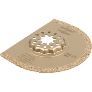 WOLFCRAFT Brzeszczot segmentowy HM (powłoka z węglików spiekanych), SL, O 75mm. Idealny do prac w narożnikach i przy krawędziach, np. do uszkodzonych płytek glazurniczych, Starlock 4245000