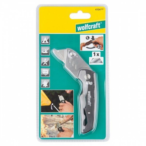 WOLFCRAFT Nóż składany z ostrzem trapezowym 4104000
