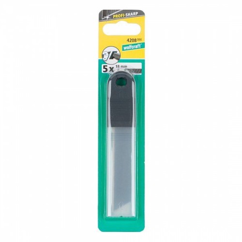 WOLFCRAFT Ostrza odłamywane 18mm, "pro-sharp" (bardzo ostre) - 5 szt. 4208000