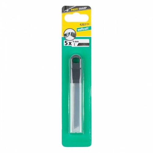 WOLFCRAFT Ostrza odłamywane 9mm, "pro-sharp" (bardzo ostre)- 5 szt. 4207000