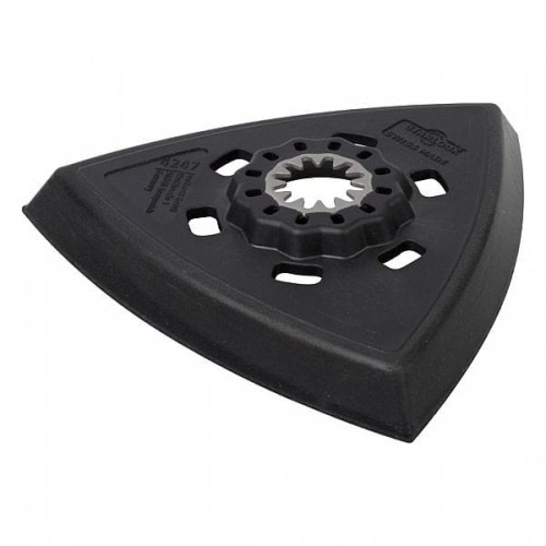 WOLFCRAFT Trójkątny dysk szlifierski (z sytemem mocowania na rzep), SL, wymiar boku: 95mm. Idealny do pracy w narożnikach- Starlock 4247000