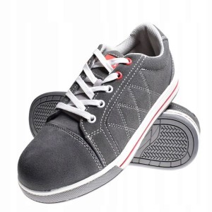 LAHTI PRO Buty robocze  zamszowe szaro-czerwone rozmiar 45 /L3040745/