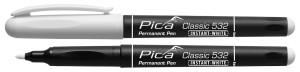 PICA Marker permanentny precyzyjny biały 1-2 mm/532/52/