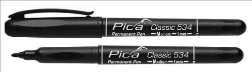PICA Marker permanentny precyzyjny 1,0mm czarny /534/46/