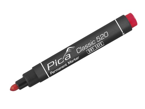 PICA Marker permanentny okrągły czerwony /520/40/