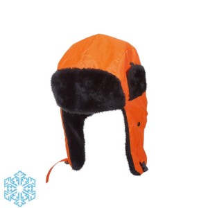 LAHTI PRO Czapki ocieplane uszanki pomarańczowa opakowanie 12szt. /L1020300/