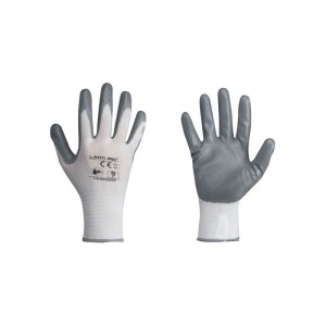 LAHTI PRO Rękawice powlekane nitrylem szaro-białe rozmiar 10 /L220310K/