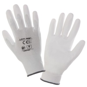 LAHTI PRO Rękawice powlekane poliuretanem białe rozmiar 11 /L230111W/