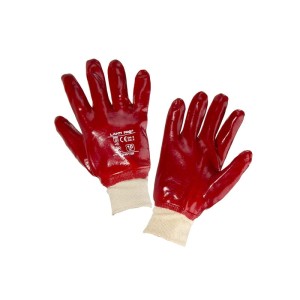 LAHTI PRO Rękawice powlekane PCV czerwone 12 par  rozmiar 10 /L240110W/