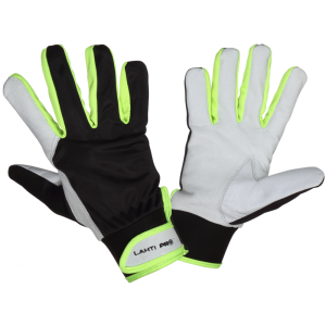 LAHTI PRO Rękawice ze skóry czarno-żółte rozmiar 8 /L271808K/