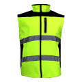 LAHTI PRO Kurtka robocza Softshell ostrzegawczy  z odpinanymi rękawami roz. XXL /L4091905/