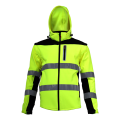 LAHTI PRO Kurtka robocza Softshell ostrzegawczy  z odpinanymi rękawami roz. XXXL /L4091906/