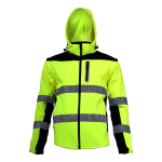 LAHTI PRO Kurtka robocza Softshell ostrzegawczy  z odpinanymi rękawami roz. XXXL /L4091906/