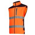LAHTI PRO Kurtka robocza Softshell ostrzegawczy  z odpinanymi rękawami roz. XXL /L4092205/