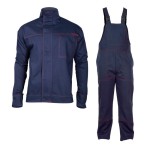 LAHTI PRO Ubranie robocze spawalnicze ze wzmocnionymi manketami bluza i ogrodniczki roz. XXL (c) /L4140635/