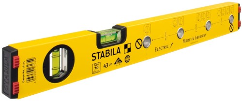 STABILA Poziomica z otworami do znakowania typ 70 ELECTRIC, 43 cm  /16135/